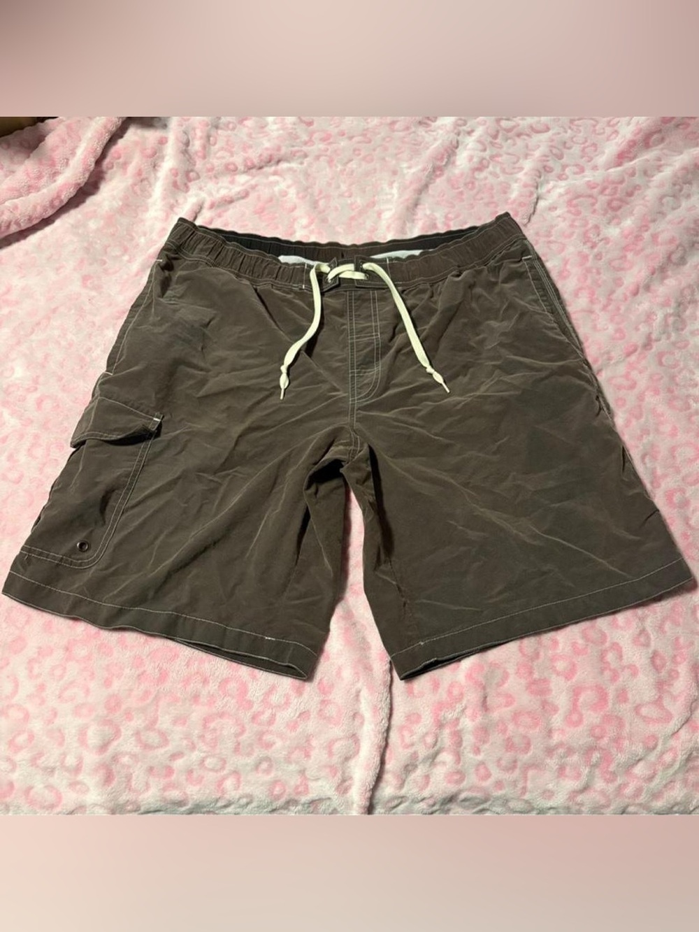 St. John’s Bay brown swim trunk shorts